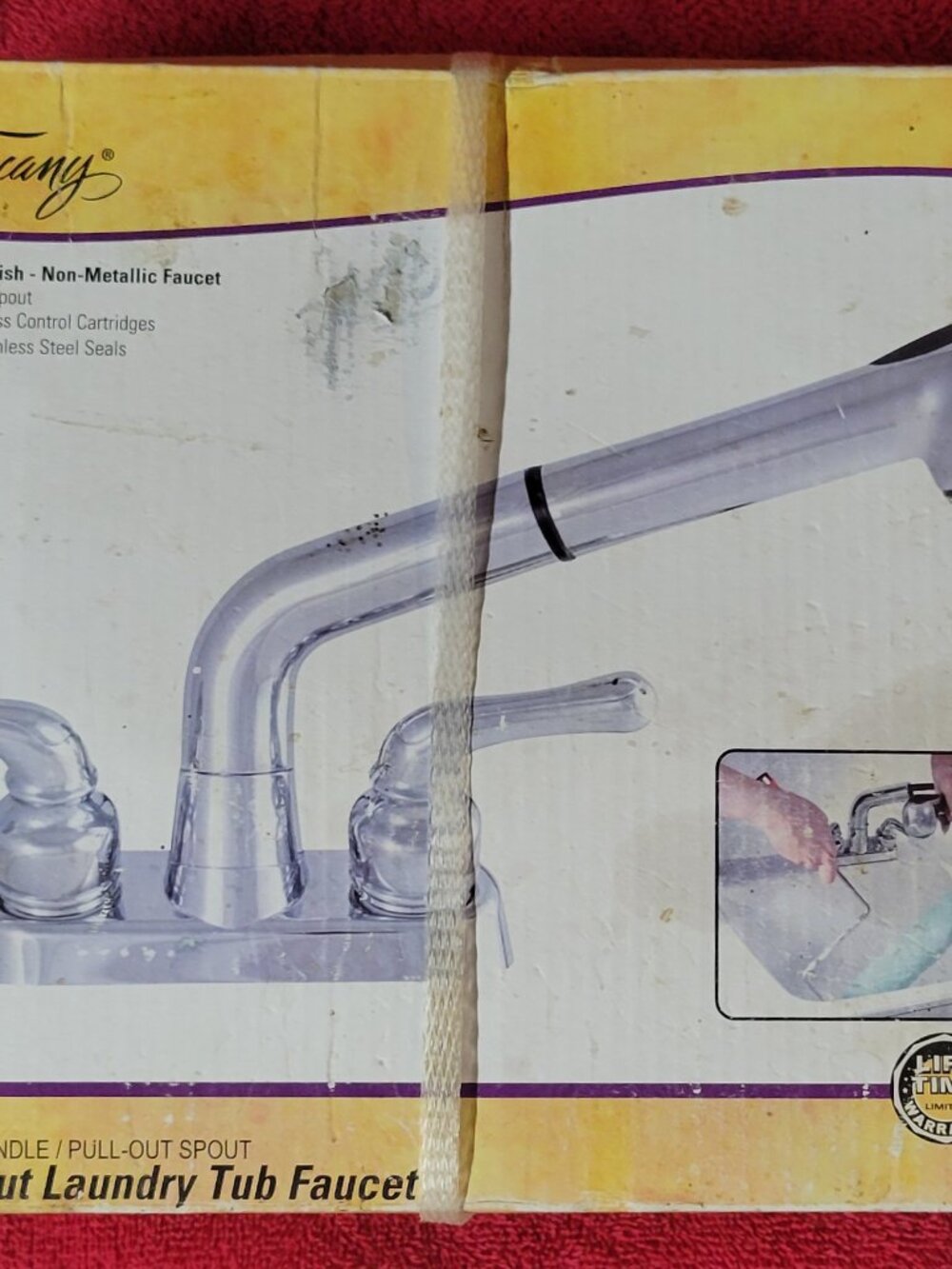 Tuscany Double Handle Pull-Out Laundry Tub Faucet 673-1395